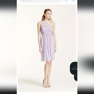 David's Bridal *Black* One-Shoulder Dress